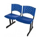 Ver imagem 1 de Longarina Plástica 2 Lugares - Cor Azul - Realplast - 33072