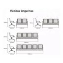 Ver imagem 6 de Longarina Aeroporto com 4 Lugares - Cor Cromada - Ordesign - 33109