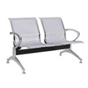 Ver imagem 1 de Longarina Aeroporto com 2 Lugares - Cor Cromada - Ordesing - 33107