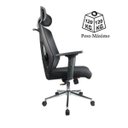 Ver imagem 4 de Cadeira Presidente Tela Mk-4010 - Makkon - Cor Preto - 30029