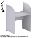 Ver imagem 2 de Baia Inicial para Atendimento 1,20x0,80x0,60m - Maranelo - Cinza/Cinza - 24010