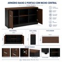 Ver imagem 7 de Armário Baixo Credenza com Nicho Central