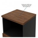 Ver imagem 2 de Arquivo 4 Gavetas Pasta Suspensa - 1,60x0,46x0,45m - Workstart - Marsala / Preto - 51013