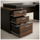 Ver imagem 7 de Mesa Pedestal Reta com Vidro - 1,92x0,70m - Workstart - Marsala/Preto - 23500