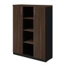 Armário Alto Credenza com Nicho - 1,60x1,20x0,45m - WORKSTART - MARSALA/PRETO - 51018 - 3