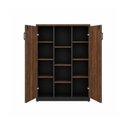 Ver imagem 4 de Armário Alto Credenza com Nicho - 1,60x1,20x0,45m - Workstart - Marsala/Preto - 51018