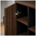 Ver imagem 6 de Armário Alto Credenza com Nicho - 1,60x1,20x0,45m - Workstart - Marsala/Preto - 51018