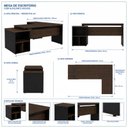 Ver imagem 5 de Mesa para Escritório em L de Vidro Fumê Workyaris Marsala/Preto