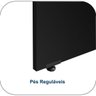 Mesa para Escritório em L de Vidro Fumê Workyaris Marsala/Preto - 6