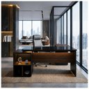 Ver imagem 7 de Mesa para Escritório em L de Vidro Fumê Workyaris Marsala/Preto