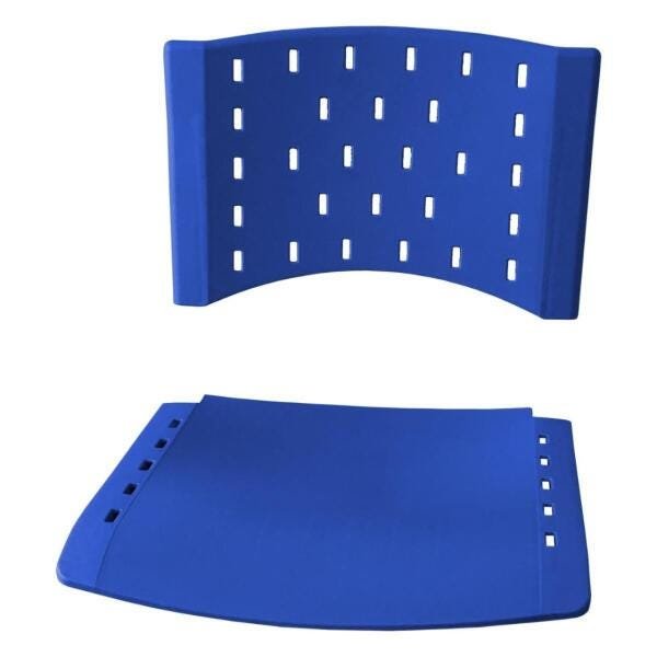 Cadeira Plástica 4 Pés - Plástico Azul - Realplast - 31281 - 3