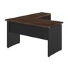 Mesa em L (Mesa 1,70M + Mesa Auxiliar) - sem Gavetas - Workstart - Marsala/Preto - 23478 - 1