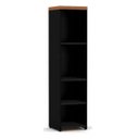 Ver imagem 3 de Armário TORRE Aberta - WORKSTART - NOGAL SEVILHA / PRETO - 21432