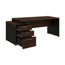 Ver imagem 4 de Mesa Pedestal Reta (03 Gav.) - 1,92x0,70m - Workyaris - Marsala/Preto - 23485
