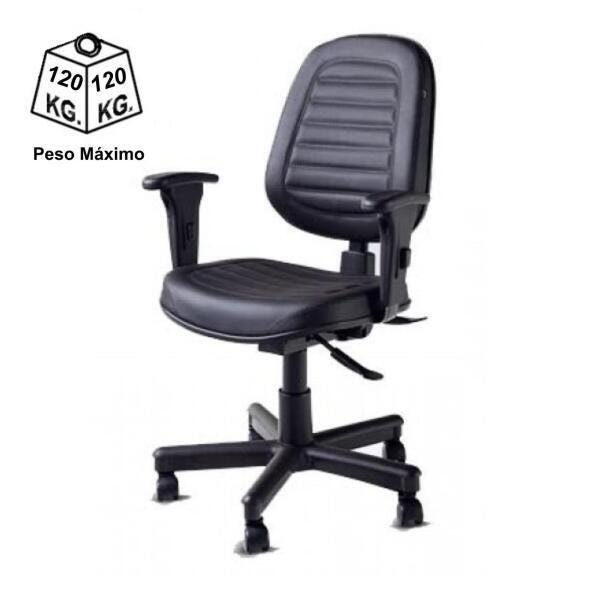Cadeira Diretorzinha Back System Costurado - Cor Preto - 32996 - 4
