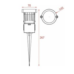 kit 5 Luminária Espeto Jardim 5w Led Cob 2700k Branco Quente - 4