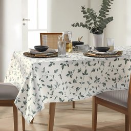 Toalha de Mesa - Clean - Botânica - Retangular - 6 Lugares - Dohler - 2