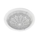 Ver imagem 1 de LUMINÁRIA PLAFON REDONDO PEQ RENDA BRANCO/CINZA - 2015 PEQ BR/CZ