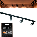 Ver imagem 1 de Kit Trilho Eletrificado 3000k 1m+ 3 Spots Led 8w Lu13047