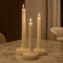 Ver imagem 1 de Vela Decorativa de Mesa Castiçal Elegance
