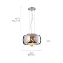 Ver imagem 6 de Kit 3 Lustres Pendente 28cm 40w Cristal K9 com Lâmpada G9