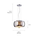 Ver imagem 6 de Kit 3 Lustres Pendente 28cm 40w Cristal K9 com Lâmpada G9