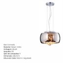Ver imagem 4 de Kit 3 Lustres Pendente 28cm 40w Cristal K9 com Lâmpada G9