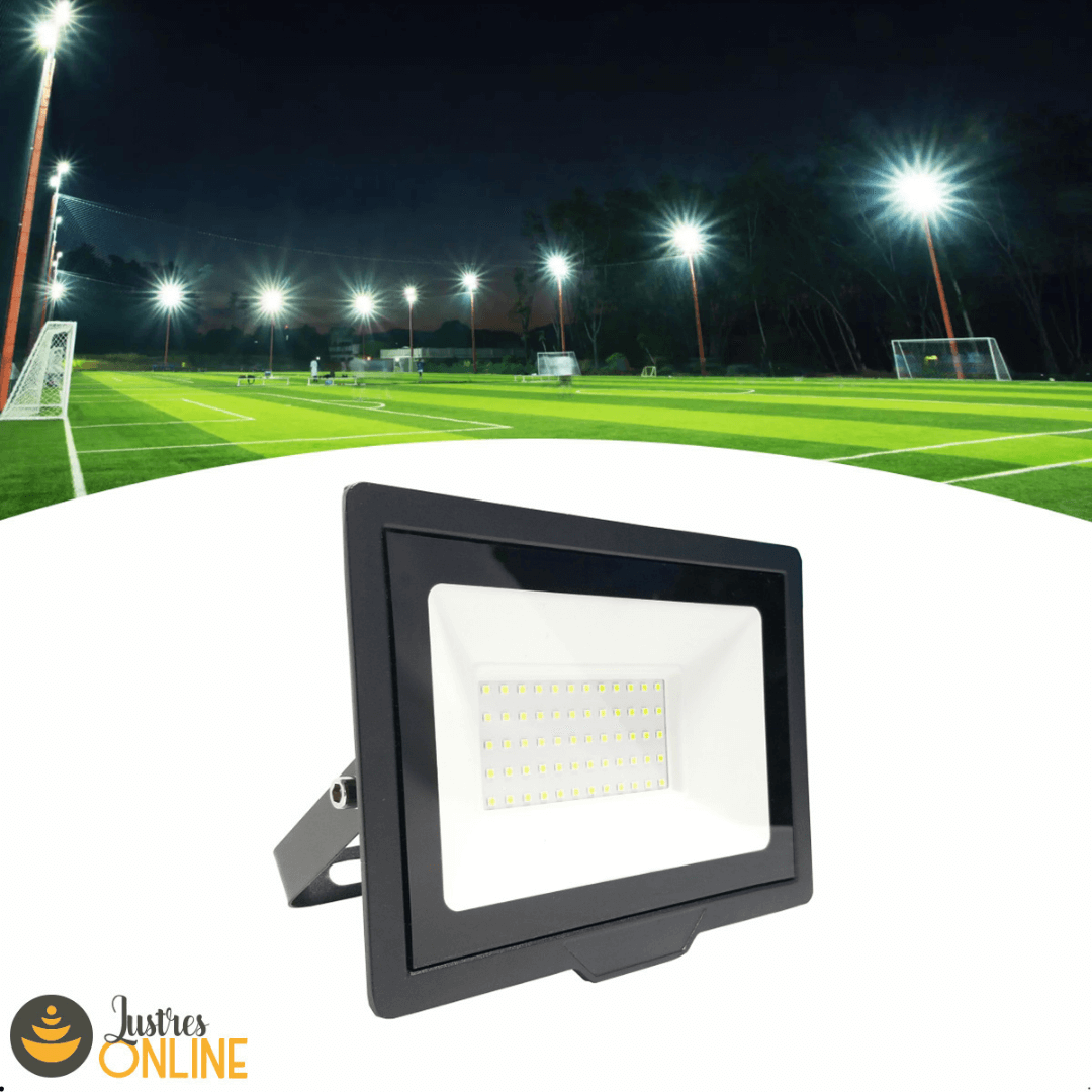 Refletor LED 100W Holofote Bivolt Luminária 6500K - 2