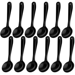 12 Conchas Pretas Nylon 32cm Cozinha Servir Sopas Molhos Feijão Kitch - 1 12 Conchas Pretas Nylon 32cm Cozinha Servir Sopas Molhos Feijão Kitch - 1