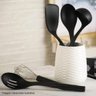 12 Conchas Pretas Nylon 32cm Cozinha Servir Sopas Molhos Feijão Kitch - 2