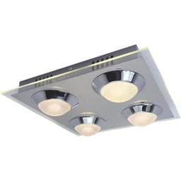 Luminária Plafon Quadrada LED Integrado 3000K Requinte - 1