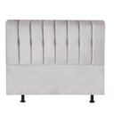 Ver imagem 1 de Cabeceira Estofada Kiara 140cm Casal Box Quarto Suede Cinza Claro - Gat Magazine