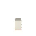 Ver imagem 6 de Cômoda c/ 6 Gavetas Jasper 182 cm - Off White Fosco c/ Dourado