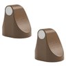 Kit com 2 Trava Portas Magnético Universal ComfortDoor Marrom Claro - 1