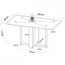 Ver imagem 3 de Mesa de Jantar 4 Lugares Juliete Mel/blonde/veludo Cinza - Viero Móveis
