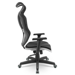 Cadeira Escritório e Gamer Vizon Dz Plaxmetal Relaxsystem Preta/branco - 3