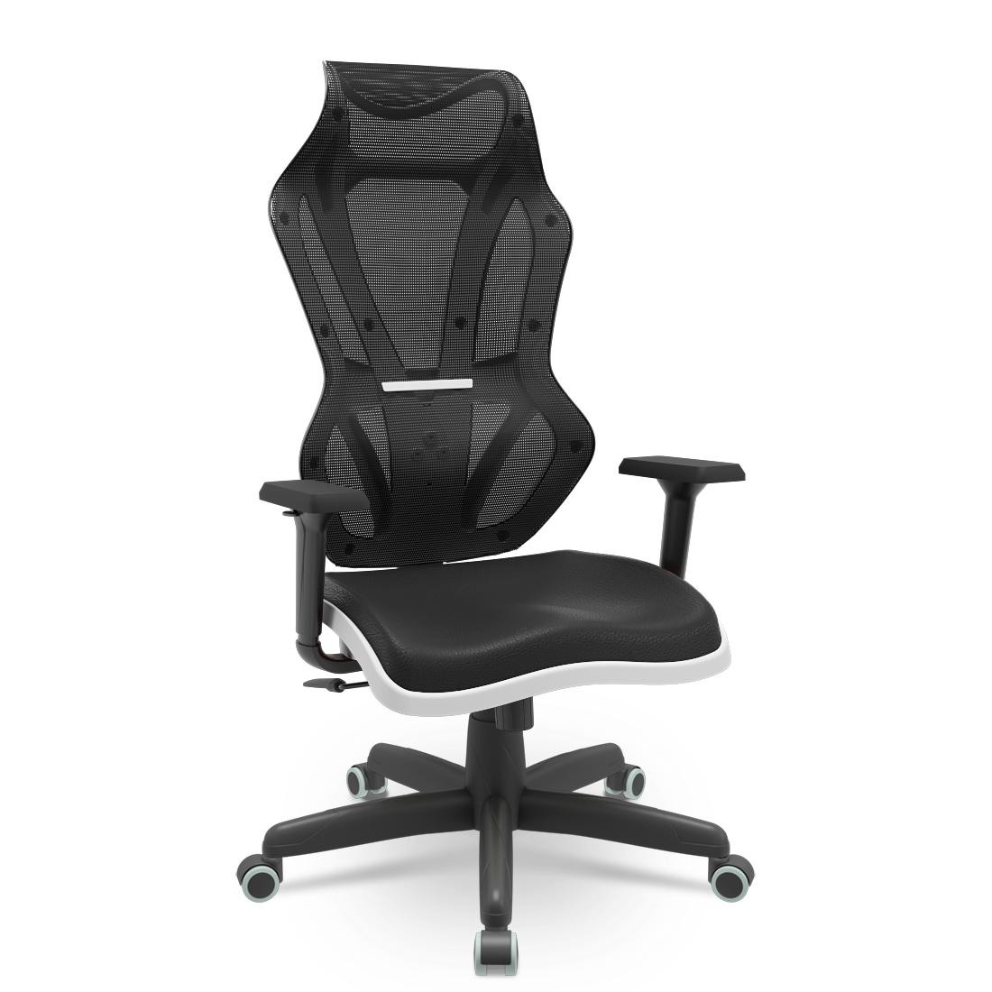 Cadeira Escritório e Gamer Vizon Dz Plaxmetal Relaxsystem Preta/branco