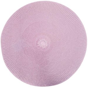 Kit 4 Sousplats Yoi Crochê Rosa 38cmx38cm Rosa