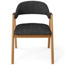 Ver imagem 3 de Kit 05 Cadeiras de Jantar e Estar Living Estofada Nadja L02 Linho Chumbo - Lyam Decor