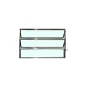 Ver imagem 2 de Vitro Basculante 60x100 Alumínio Brilhante Vidro Liso