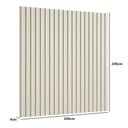 Ver imagem 2 de Painel Ripado Decorativo 240cm MDF Luna Amadeirado Casa Lar Shop