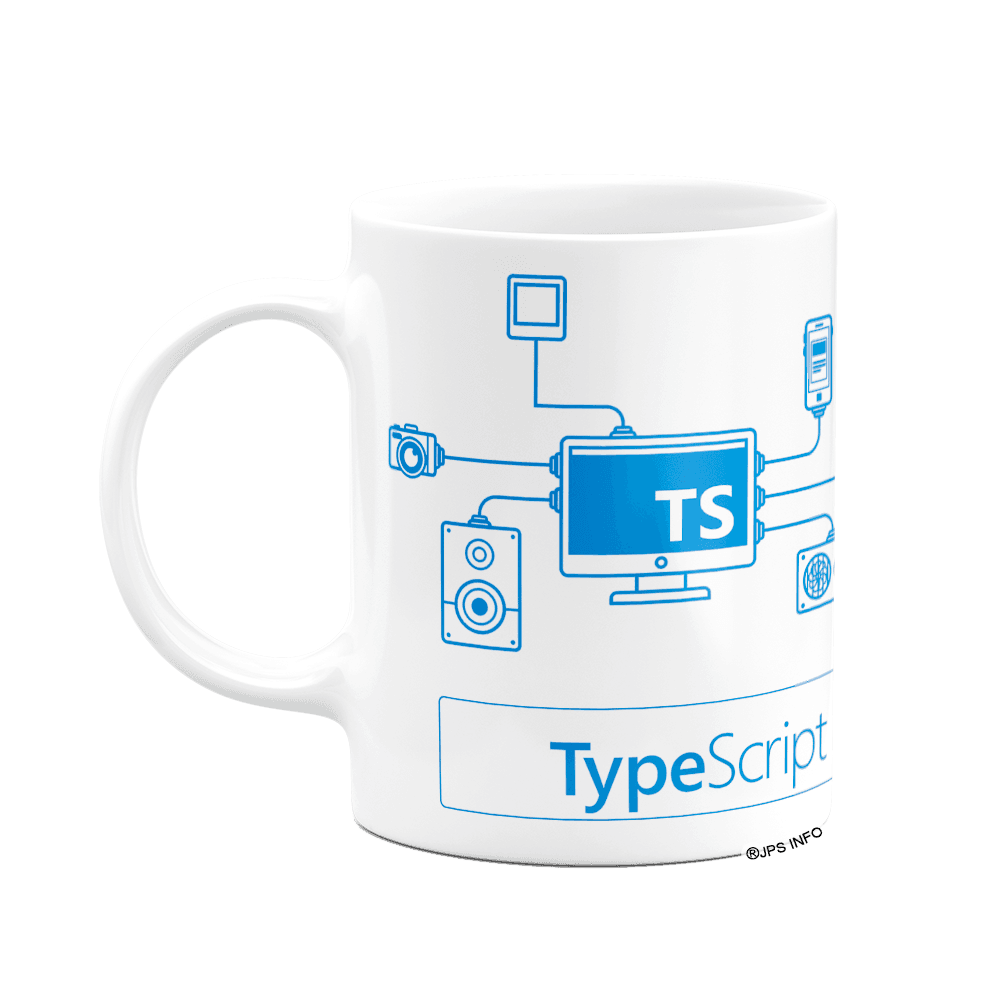 Caneca Dev B-light - Typescript - Branca