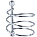 Ver imagem 5 de Kit 6 Portas Secador de Cabelo Cromado Espiral Suporte Parede Salão Schmitt