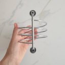 Ver imagem 6 de Kit 6 Portas Secador de Cabelo Cromado Espiral Suporte Parede Salão Schmitt