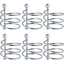 Ver imagem 1 de Kit 6 Portas Secador de Cabelo Cromado Espiral Suporte Parede Salão Schmitt