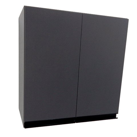 Armário Aéreo Para Lavanderia 2 Portas Entregue Montado Cor:Chumbo