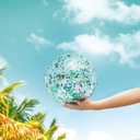 Ver imagem 2 de Bola Inflável 28cm com Glitter Coloridos Mor Sort Transparente em PVC