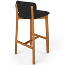 Ver imagem 7 de Kit 03 Banquetas Alta para Cozinha Sala de Jantar Bar Dara L02 Suede Preto - Lyam Decor