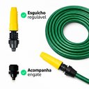 Ver imagem 4 de Mangueira para Jardim Reforçada em Pvc Anti-torção com Engate e Esguicho Verde - Unifios