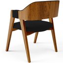 Ver mais imagens de Kit 02 Cadeiras para Sala de Jantar e Estar Living Estofada Suran L02 Suede Preto - Lyam Decor